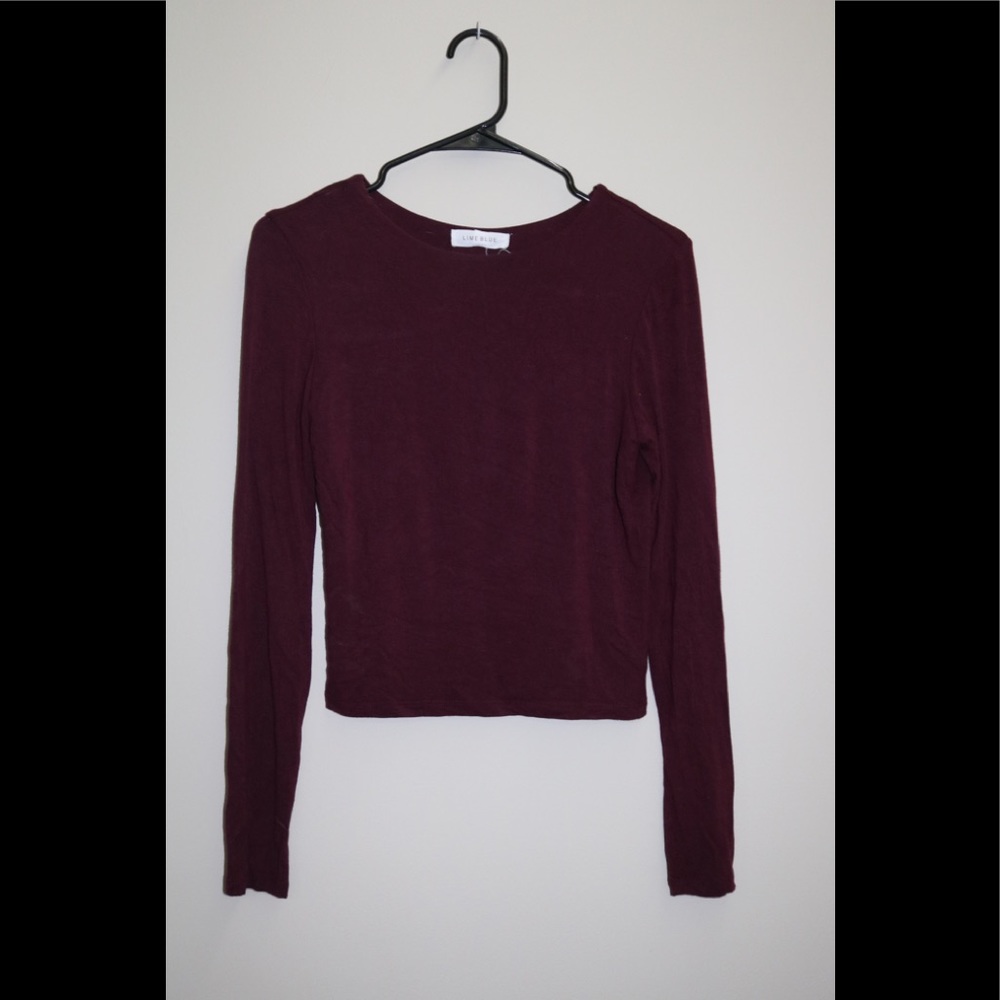 Maroon dry goods shirt